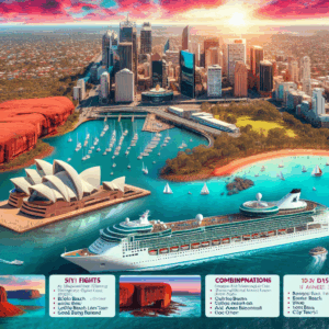 Kombinationsreisen Australien: Kreuzfahrt mit der Voyager of the Seas ab/an Brisbane inkl. Rundreise 15-tägig inkl. Flüge Premium-Schiff mit Vollpen