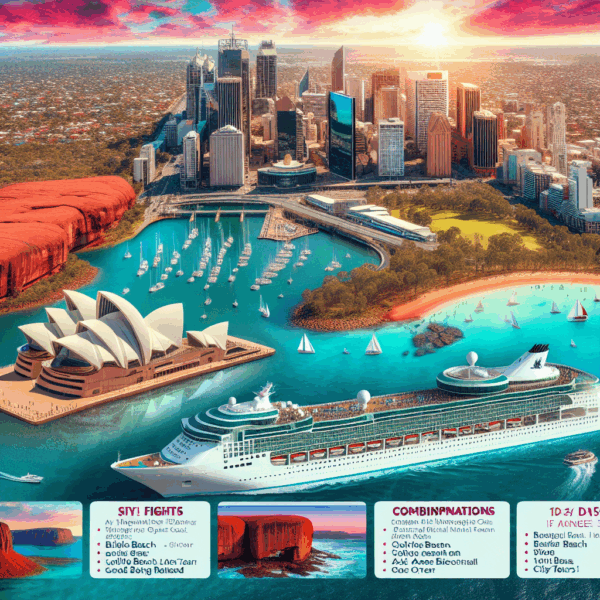 Kombinationsreisen Australien: Kreuzfahrt mit der Voyager of the Seas ab/an Brisbane inkl. Rundreise 15-tägig inkl. Flüge Premium-Schiff mit Vollpen