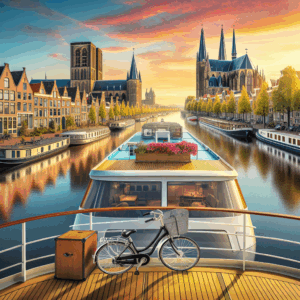 Kreuzfahrten Niederlande - Hanseroute: Per Rad & Schiff mit MS De Nassau ab/an Amsterdam 7 Nächte  Mittelklasse-Plus-Schiff mit Vollpension Inkl. Lei